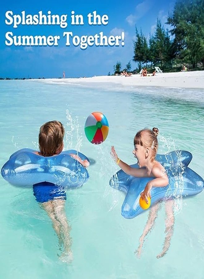 KidsZeeNie® Inflatable Cute Animal Pool Float Tube| Anti-Flip Safety Swim Trainer for Kids 3-6| Durable Water Fun Floater for Boys & Girls|Pool, Beach Swimming Ring for Children(33IN) (Star Glitter) - Image 2